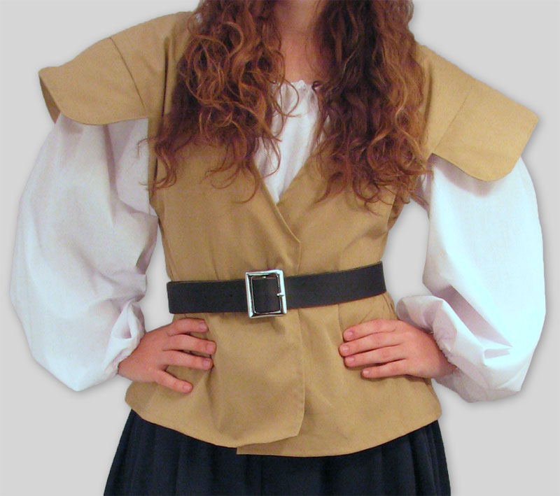Renaissance Short Vest with Flaps from Garb the World