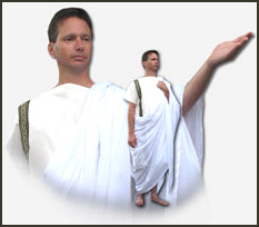 Toga-Himation Made in USA ancient Roman/Greek costume